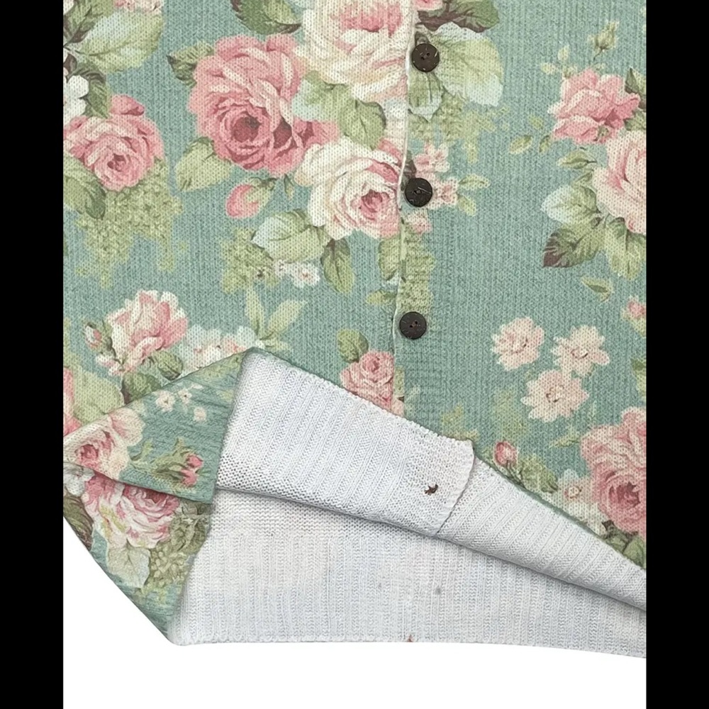 Floral Knit Cardigan Sweater - Picture 3 of 5